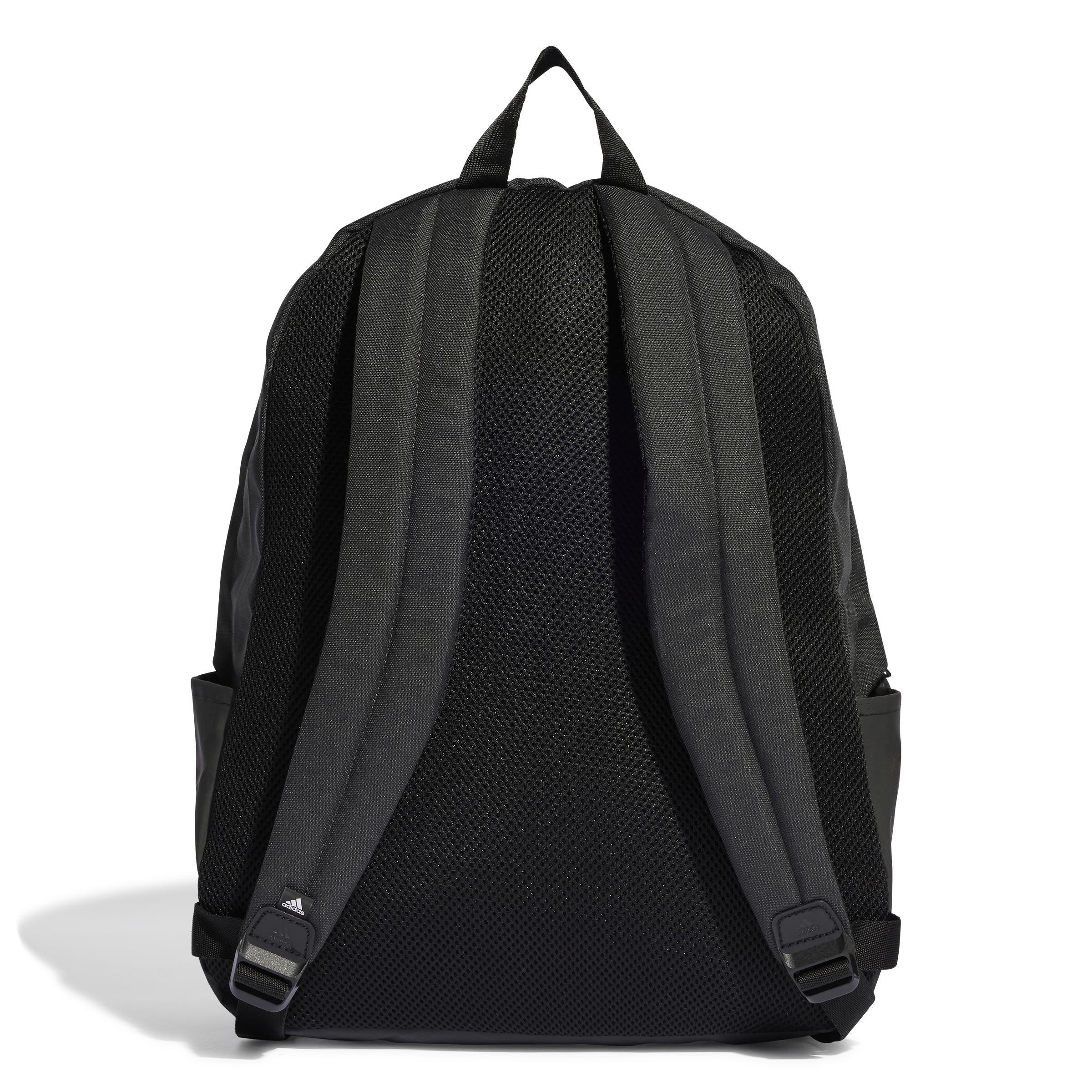 Unisex Classic Brand Love Initial Print Backpack, Grey, , large image number 3