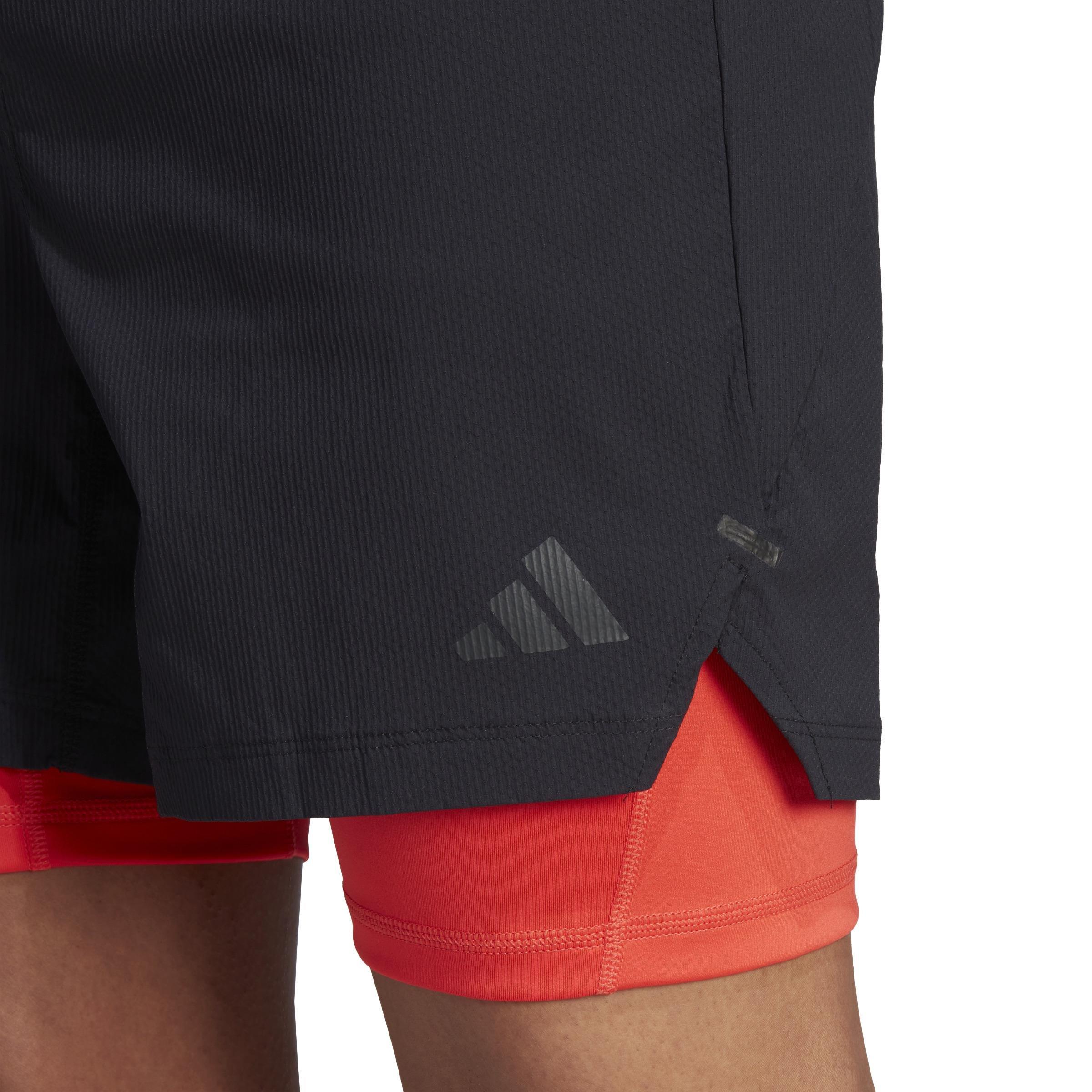 Men Power Workout Two-In-One Shorts, Black, A701_ONE, large image number 4
