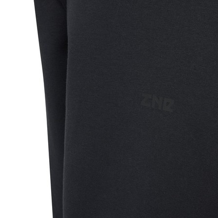 Kids Unisex Adidas Z.N.E. Full-Zip Hoodie, Black, A701_ONE, large image number 5