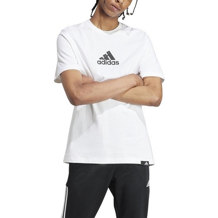 Men Adidas Sportswear Undeniable Trim T-Shirt, White, A701_ONE, large image number 0