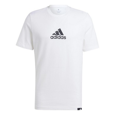 Men Adidas Sportswear Undeniable Trim T-Shirt, White, A701_ONE, large image number 2