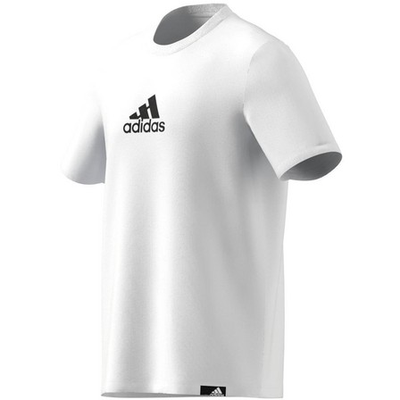 Men Adidas Sportswear Undeniable Trim T-Shirt, White, A701_ONE, large image number 8