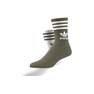 Unisex Parley Mid Crew Sock 2 Pairs, White, A701_ONE, thumbnail image number 3