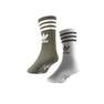 Unisex Parley Mid Crew Sock 2 Pairs, White, A701_ONE, thumbnail image number 4