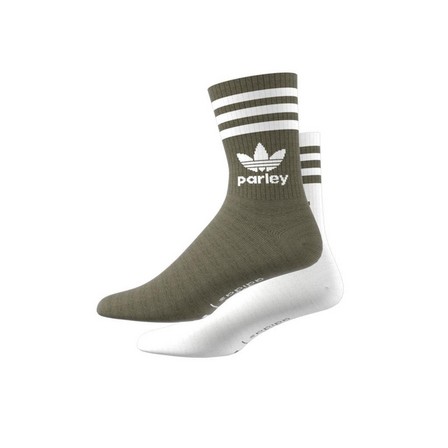 Unisex Parley Mid Crew Sock 2 Pairs, White, A701_ONE, large image number 7