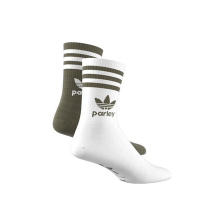 Unisex Parley Mid Crew Sock 2 Pairs, White, A701_ONE, large image number 8