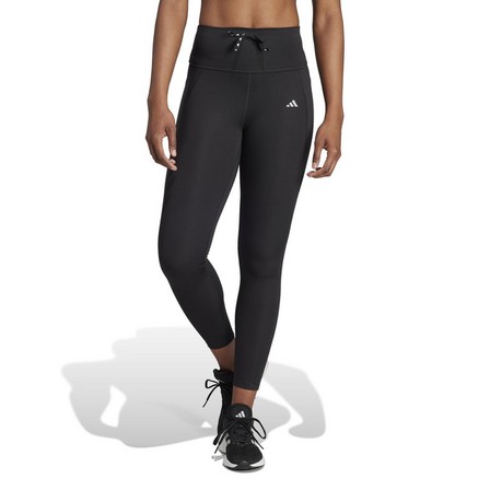 Women Run Essentials Stay In Play 7/8 Leggings, Black, A701_ONE, large image number 0