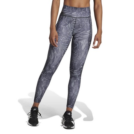 Women Daily Run Icons Print 7/8 Leggings, Black, A701_ONE, large image number 1