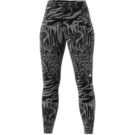 Women Daily Run Icons Print 7/8 Leggings, Black, A701_ONE, large image number 14