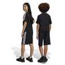 Kids Unisex Essentials 3-Stripes Knit Shorts, Black, A701_ONE, thumbnail image number 1