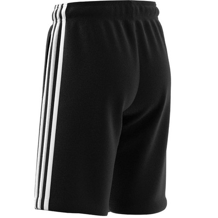 Kids Unisex Essentials 3-Stripes Knit Shorts, Black, A701_ONE, large image number 12