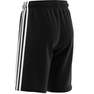Kids Unisex Essentials 3-Stripes Knit Shorts, Black, A701_ONE, thumbnail image number 12