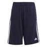 Kids Unisex Essentials 3-Stripes Knit Shorts, Blue, A701_ONE, thumbnail image number 3