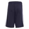 Kids Unisex Essentials 3-Stripes Knit Shorts, Blue, A701_ONE, thumbnail image number 4