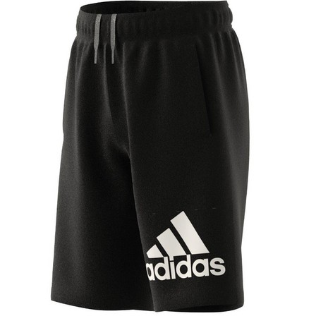 Unisex Kids Essentials Big Logo Cotton Shorts, Black, A701_ONE, large image number 1