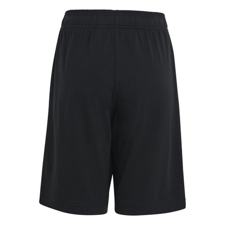 Unisex Kids Essentials Big Logo Cotton Shorts, Black, A701_ONE, large image number 4