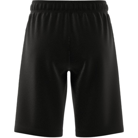 Unisex Kids Essentials Big Logo Cotton Shorts, Black, A701_ONE, large image number 9