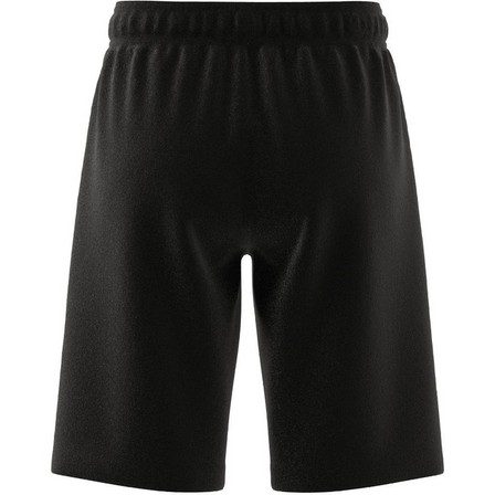 Unisex Kids Essentials Big Logo Cotton Shorts, Black, A701_ONE, large image number 10