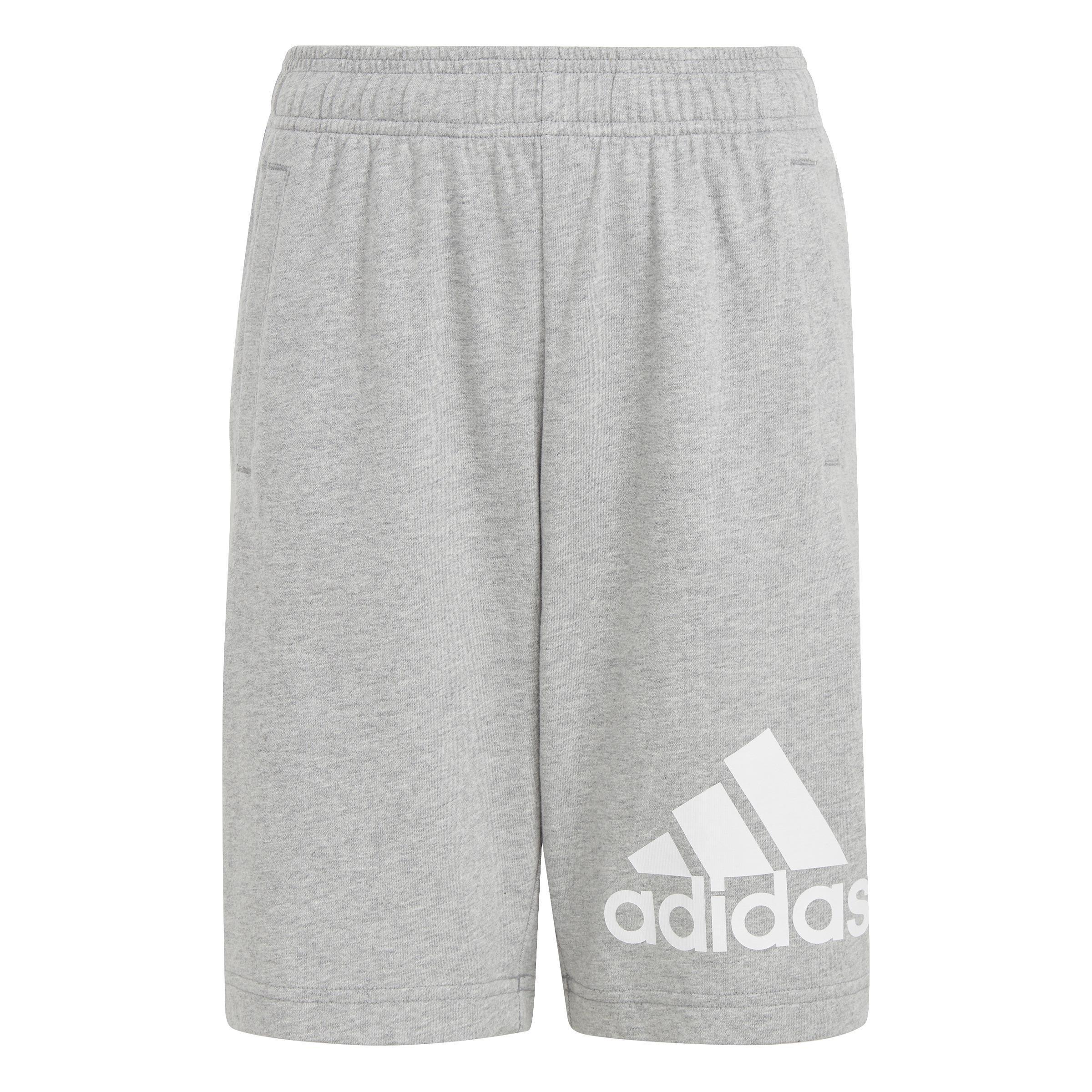 Unisex Essentials Big Logo Cotton Shorts, Grey, A701_ONE, large image number 0