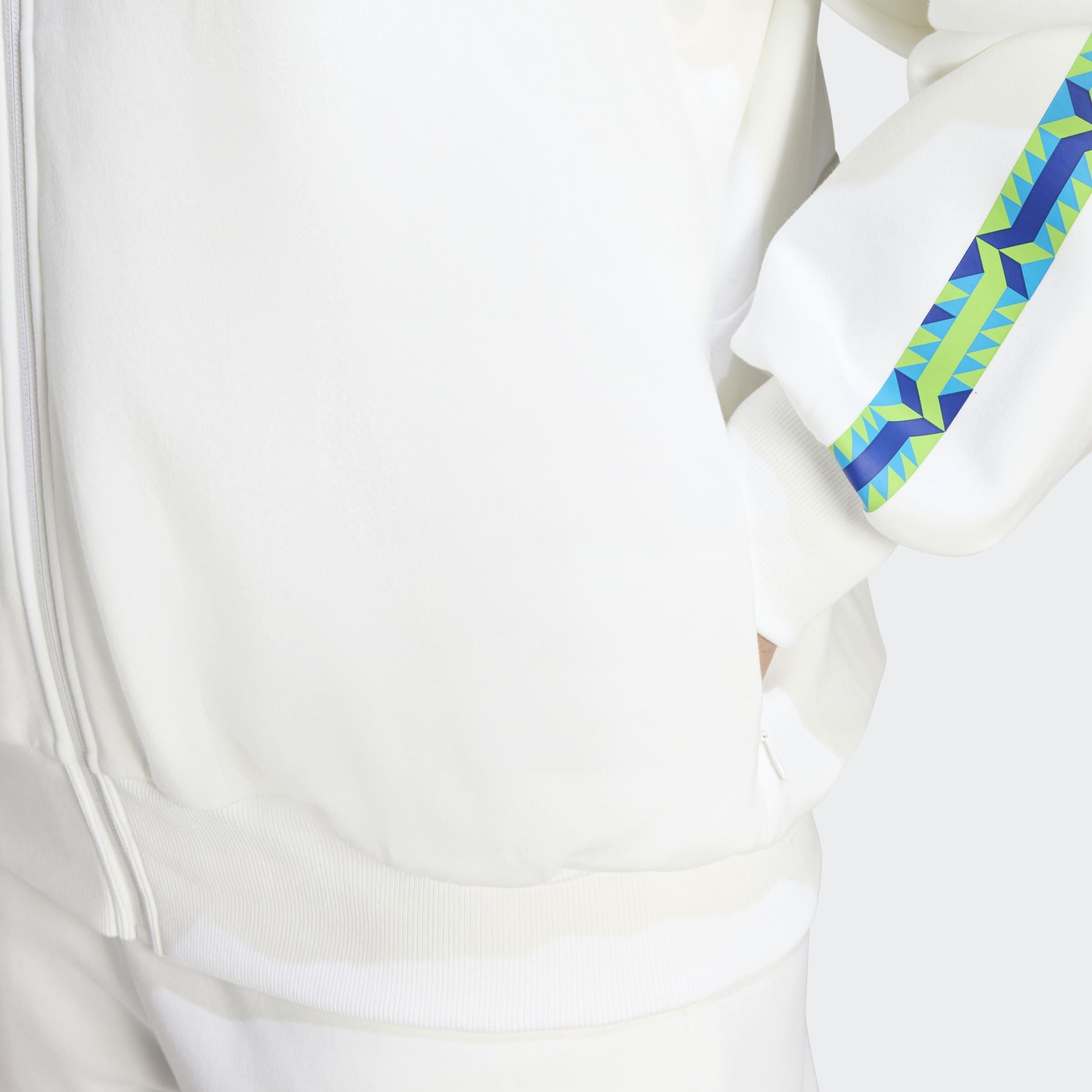 Soft Lux Loose Full-Zip Track Top, White, A701_ONE, large image number 3