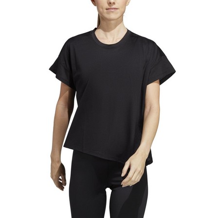 Women Hiit Aeroready Quickburn Training T-Shirt, Black, A701_ONE, large image number 5