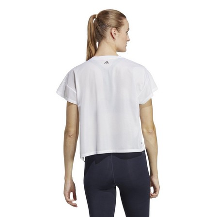 Women Hiit Aeroready Quickburn Training T-Shirt, White, A701_ONE, large image number 3