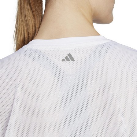 Women Hiit Aeroready Quickburn Training T-Shirt, White, A701_ONE, large image number 5