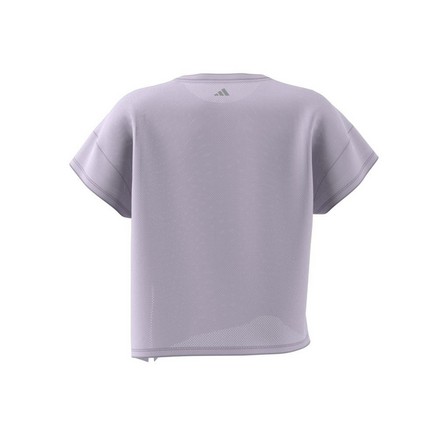 Women Hiit Aeroready Quickburn Training T-Shirt, Purple, A701_ONE, large image number 4