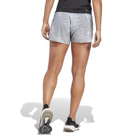 Women Adizero Running Split Shorts, White, A701_ONE, large image number 4