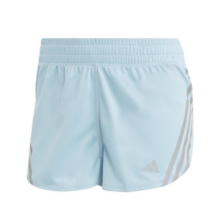Women Run Icons 3-Stripes Low Carbon Running Shorts, Blue, A701_ONE, large image number 3