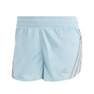 Women Run Icons 3-Stripes Low Carbon Running Shorts, Blue, A701_ONE, thumbnail image number 3