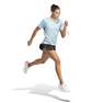 Women Run Icons 3-Stripes Low-Carbon Running T-Shirt, Blue, A701_ONE, thumbnail image number 4