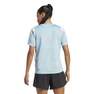 Women Run Icons 3-Stripes Low-Carbon Running T-Shirt, Blue, A701_ONE, thumbnail image number 5