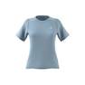 Women Run Icons 3-Stripes Low-Carbon Running T-Shirt, Blue, A701_ONE, thumbnail image number 8