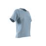 Women Run Icons 3-Stripes Low-Carbon Running T-Shirt, Blue, A701_ONE, thumbnail image number 11