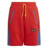 Unisex Kids Adidas X Classic Lego Shorts, Red, A701_ONE, thumbnail image number 1