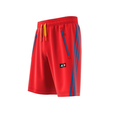 Unisex Kids Adidas X Classic Lego Shorts, Red, A701_ONE, large image number 8