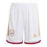 Kids Boys Arsenal 23/24 Home Shorts, White, A701_ONE, thumbnail image number 2