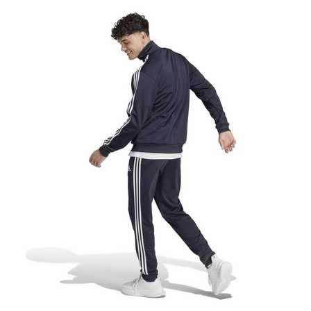 Men Basic 3-Stripes Tricot Tracksuit, Navy, A701_ONE, large image number 1