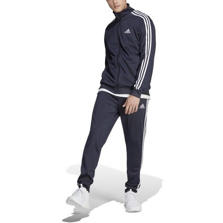 Men Basic 3-Stripes Tricot Tracksuit, Navy, A701_ONE, large image number 3