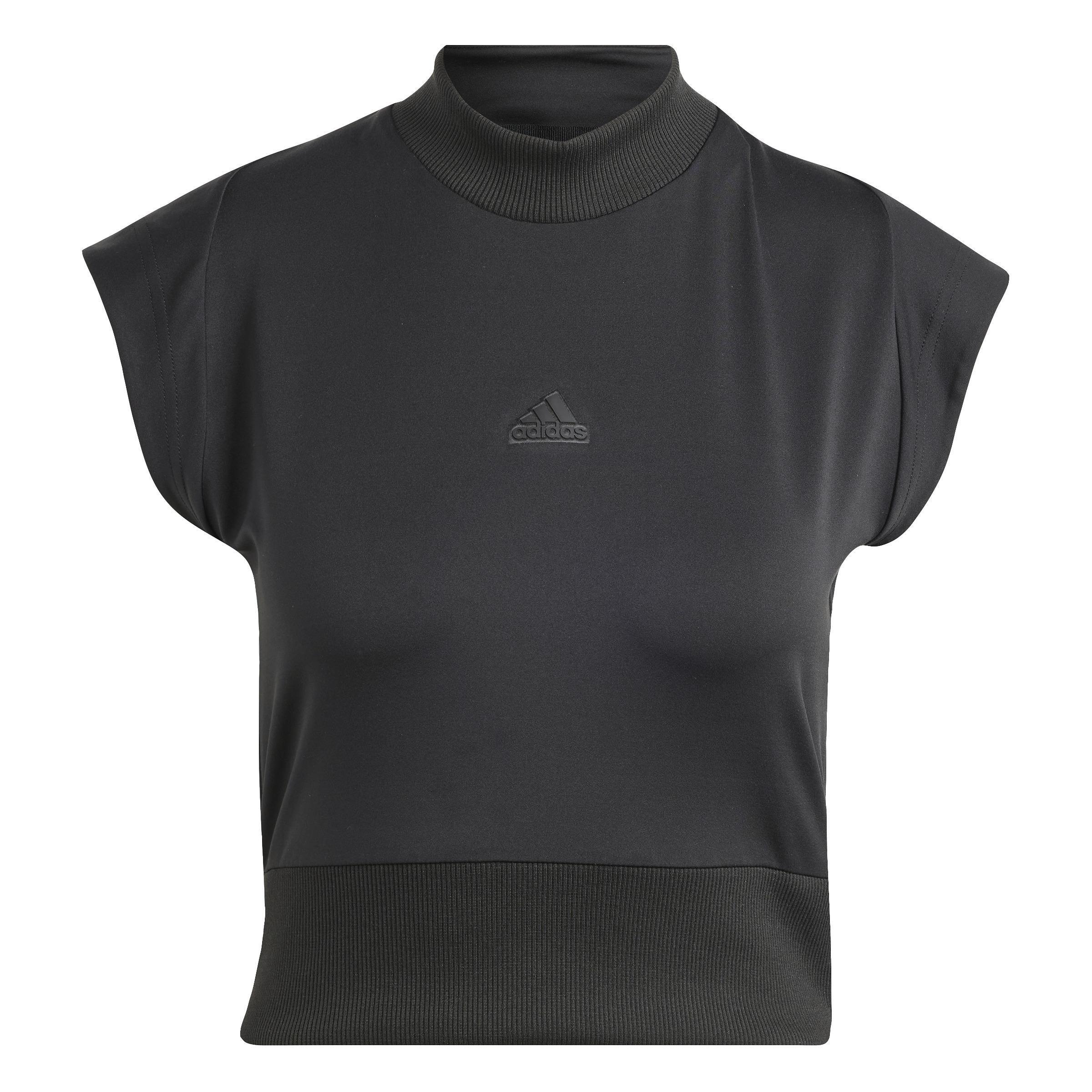 Women Adidas Z.N.E. T-Shirt, Black, A701_ONE, large image number 2