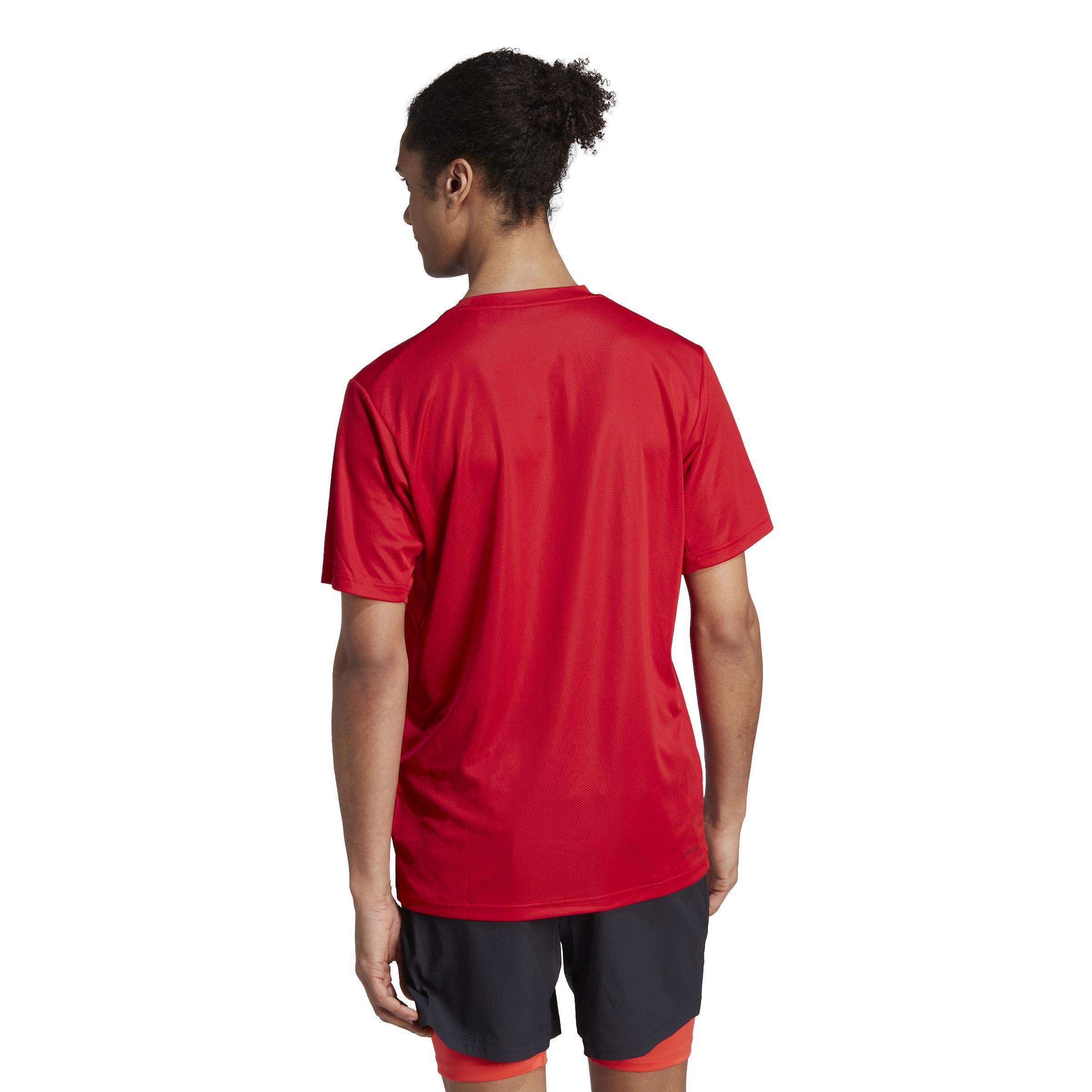 Train Essentials Training T-Shirt, Red, A701_ONE, large image number 3