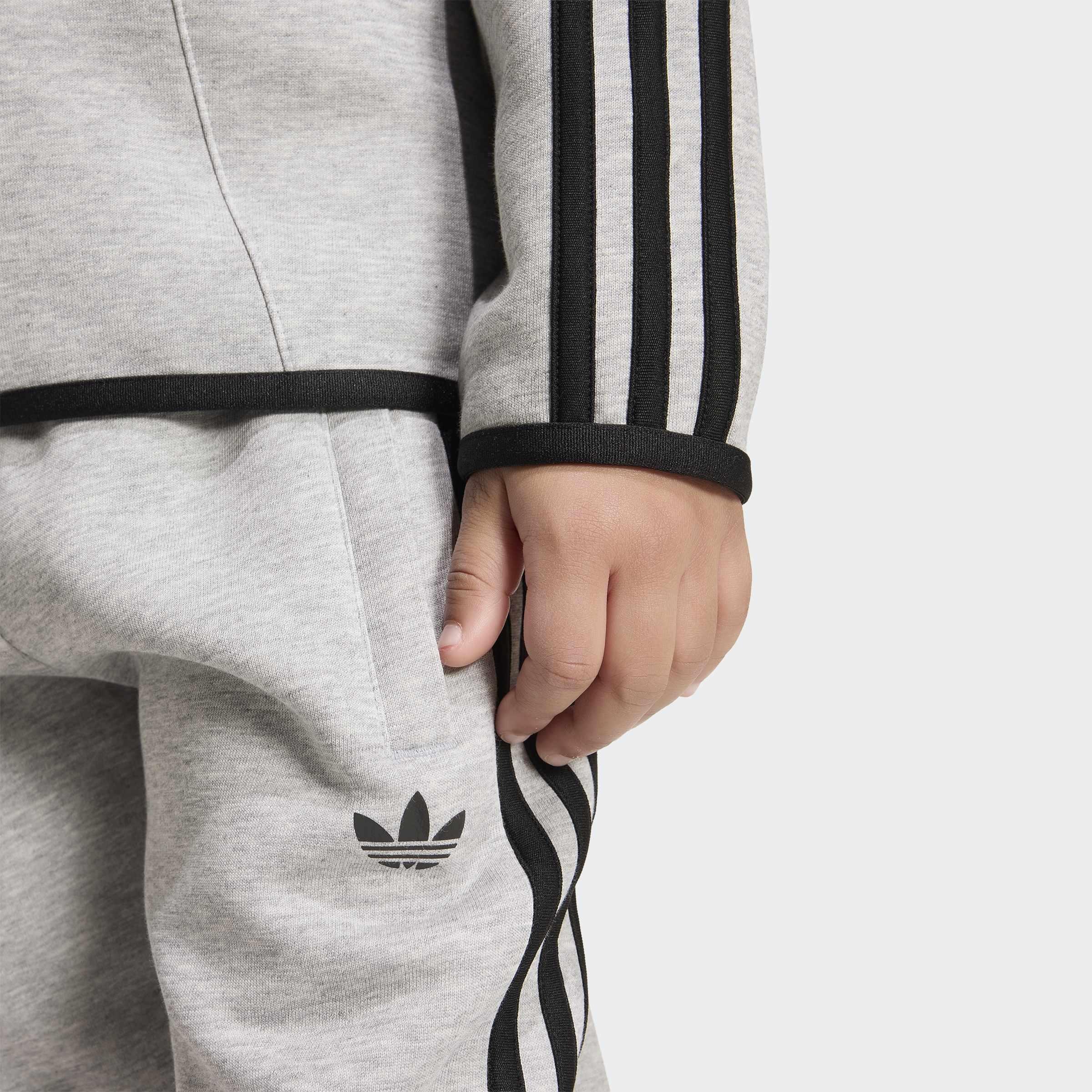 Kids Unisex Tracksuit, Grey, A701_ONE, large image number 3