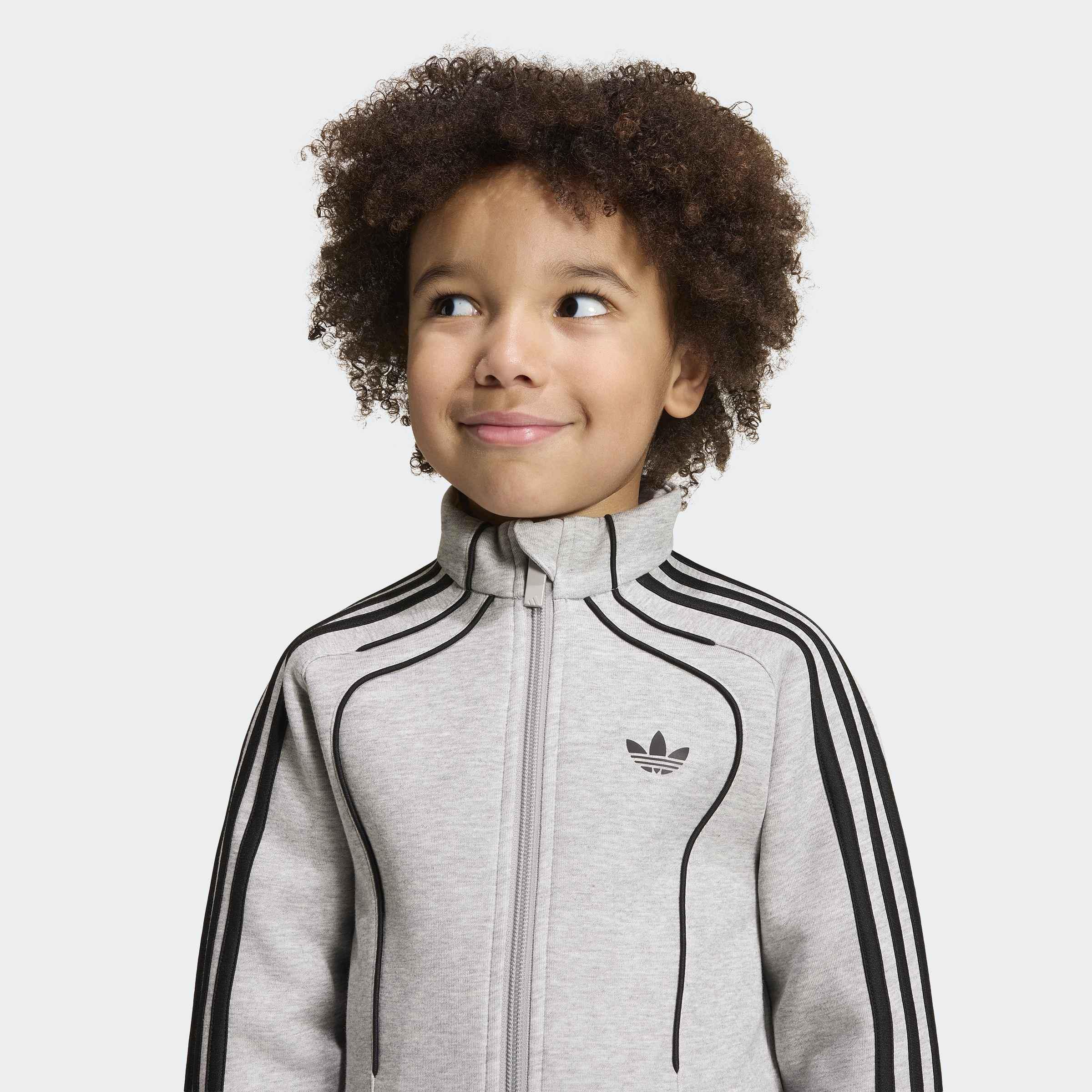 Kids Unisex Tracksuit, Grey, A701_ONE, large image number 4