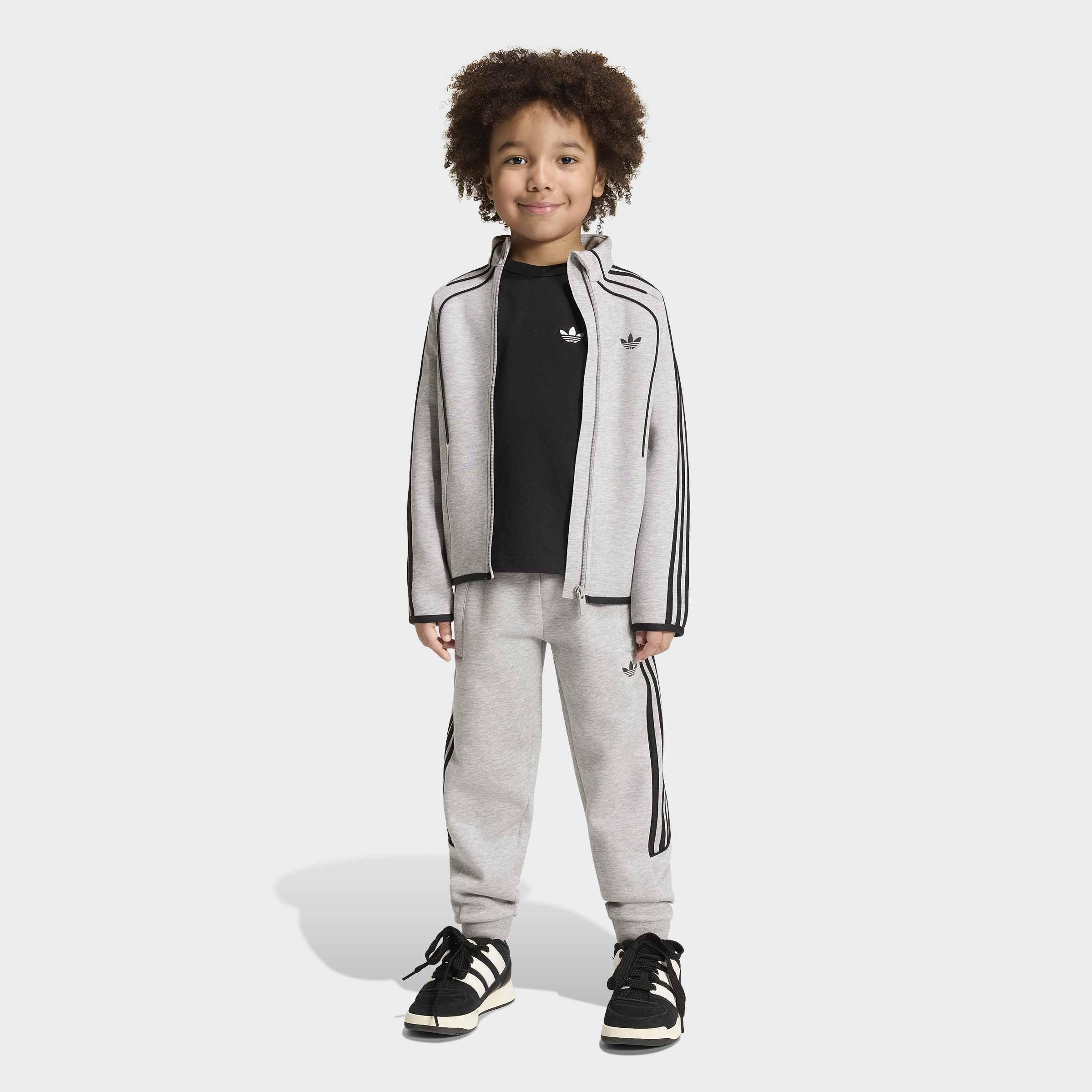 Kids Unisex Tracksuit, Grey, A701_ONE, large image number 5