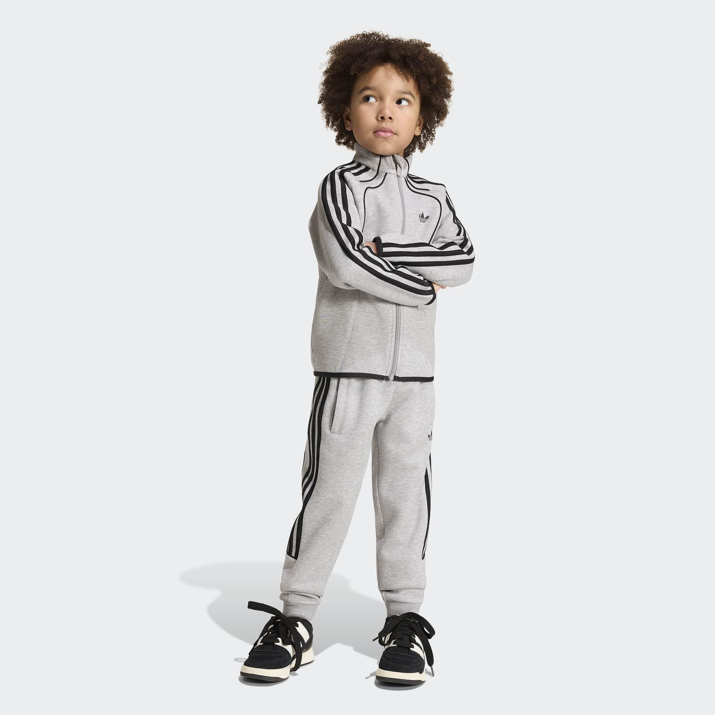 Kids Unisex Tracksuit, Grey, A701_ONE, large image number 6