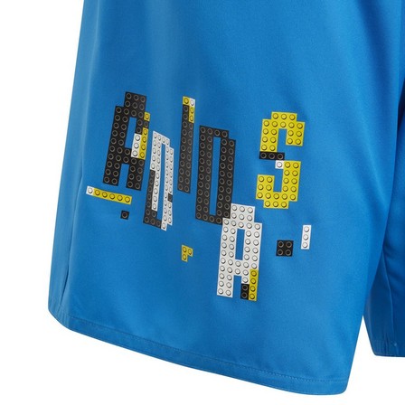 Kids Boys Adidas X Classic Lego Swim Shorts, Blue, A701_ONE, large image number 3