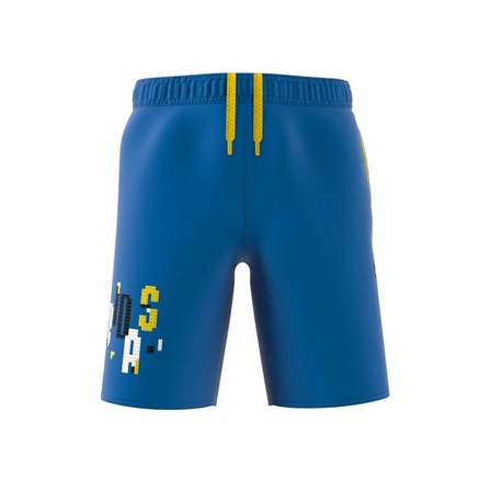 Kids Boys Adidas X Classic Lego Swim Shorts, Blue, A701_ONE, large image number 13