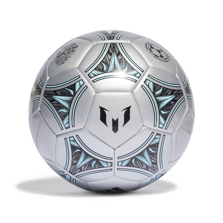 Unisex Messi Club Football, Silver, A701_ONE, large image number 1