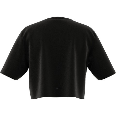 Kids Girls Dance Crop T-Shirt, Black, A701_ONE, large image number 12